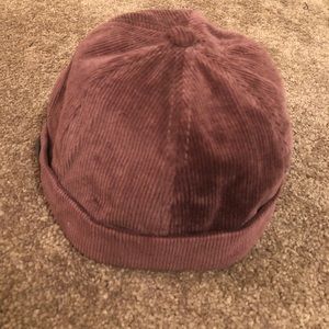 Purple Corduroy Brimless Hat